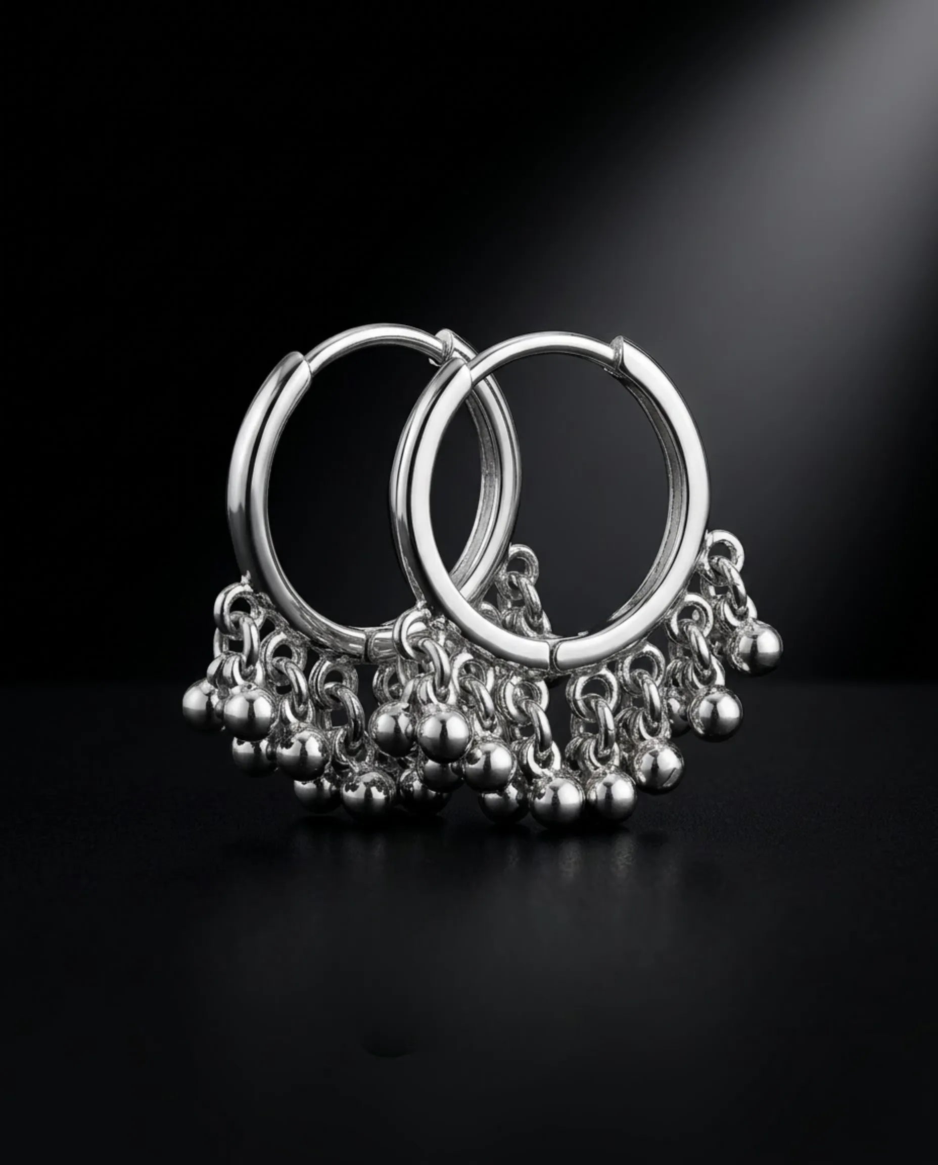 Viral Silver Kashmiri Ghungroo Bali Earrings