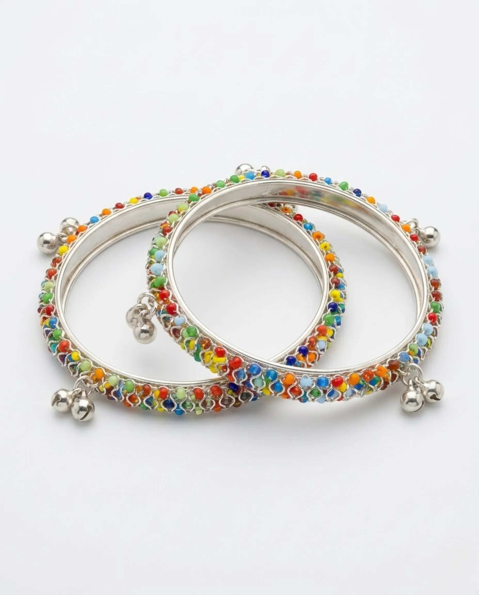 Viral Multicolor Kashmiri Ghungroo Bangles Pair size 2.2 (Sawa 2)