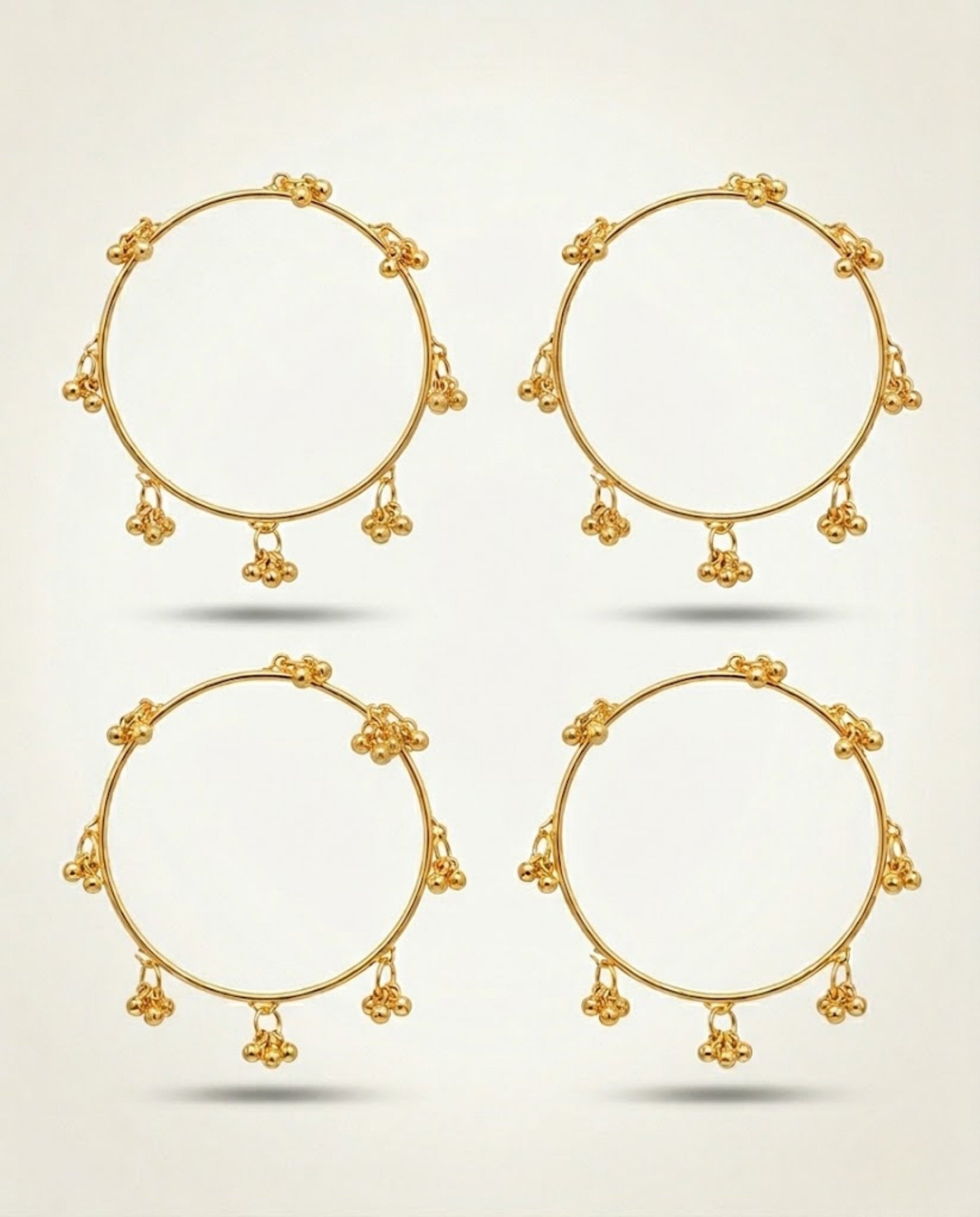 Viral Kashmiri Ghungroo Bangles Gold Bangle Set (4 Pcs)